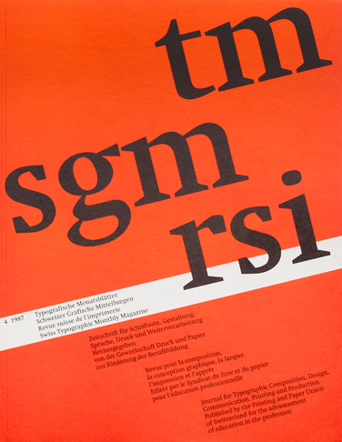 Cover from 1987 issue 4